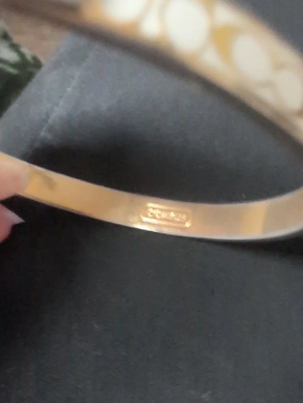 Coach Gold-Tone Bracelet Bangle